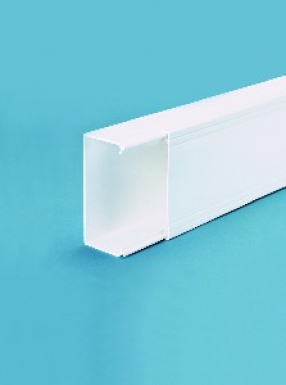 Ta-e 200x60 w0 goulotte mono-couvercle non cloisonnable blanc - longueur de 2m (socle + couvercle) - le m/l. disponible abidjan cote d'ivoire.