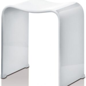 Tabouret de douche - dw80 - acrylique - 46 x 40 x 30 cm - blanc. disponible abidjan cote d'ivoire.