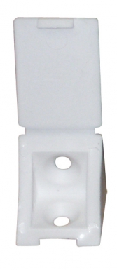 Taquet équerre simple avec obturateur 24x24x24 mm 2 trous plast. disponible abidjan cote d'ivoire.