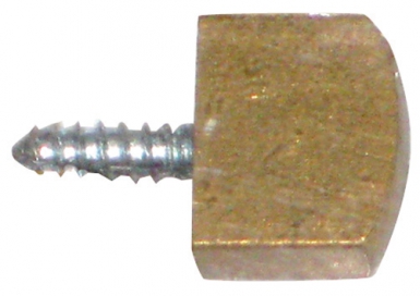 Taquets d'étagère à vis larg 14 mm laiton décolleté blister 4 p. disponible abidjan cote d'ivoire.