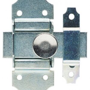 Targette pêne plat acier verni bouton nickelé largeur 40 mm blister. disponible abidjan cote d'ivoire.