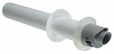 Terminal horizontal - ø 80/125 mm - blanc. disponible abidjan cote d'ivoire.