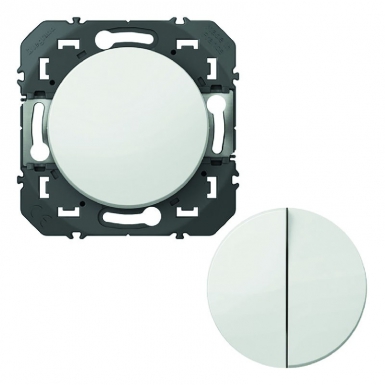 Transformeur pour réaliser 5 fonctions va-et-vient et poussoir dooxie finition blanc. disponible abidjan cote d'ivoire.