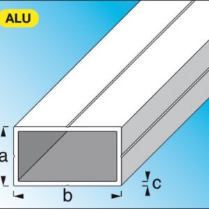 Tube rectangulaire aluminium brut dim. disponible abidjan cote d'ivoire.