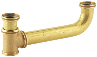 Tubulure - laiton poli - hauteur réglable - écrous et sortie 40x49. disponible abidjan cote d'ivoire.