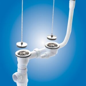 Tubulure réglable pour éviers 2 bacs - sortie 40 x 49. disponible abidjan cote d'ivoire.