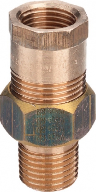 Union bronze n° 3341 mâle-femelle joint conique - filetage 15 x 21. disponible abidjan cote d'ivoire.