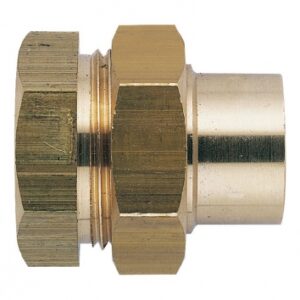 Union fer cuivre femelle laiton à joint sphéro-conique - fer 26x34, cuivre 26/28. disponible abidjan cote d'ivoire.