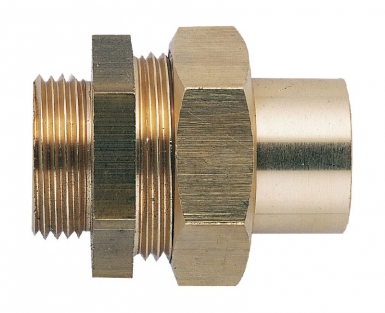 Union fer cuivre mâle laiton à joint sphéro-conique - fer 15x21, cuivre 14/16. disponible abidjan cote d'ivoire.