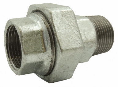Union mâle - femelle n°341 joint conique, galva, filetage 40x49. disponible abidjan cote d'ivoire.