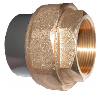 Union mixte 3 pcs laiton/pvc - femelle - tube ø 32 mm - filetage 26x34 - syst. disponible abidjan cote d'ivoire.