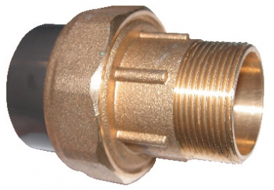 Union mixte 3 pcs laiton/pvc - mâle - tube ø 32 mm - filetage 26x34 - syst. disponible abidjan cote d'ivoire.