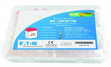 Valise de 1000 bornes slim pour fils rigides de 0,5 à 2,5 mm2 avec point de test. disponible abidjan cote d'ivoire.