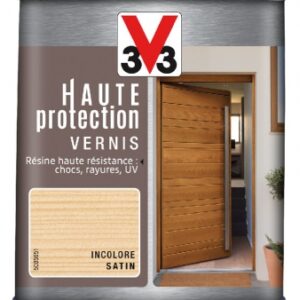 Vernis haute protection brillant - toutes menuiseries extérieures, toutes essences, neuves ou anciennes - 0,5 l - chêne foncé. disponible abidjan cote d'ivoire.