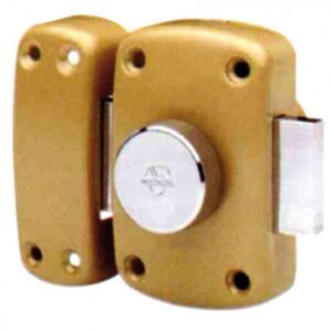 Verrou à bouton série " cyclop " s'entrouvant, verni, cyl. disponible abidjan cote d'ivoire.