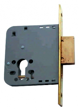 Verrou à mortaiser 4031 pour cylindre profil européen axe à 50 acier bichromaté bouts ronds (sans gâche). disponible abidjan cote d'ivoire.