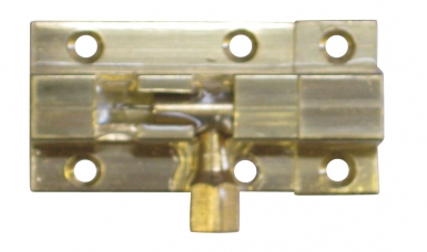 Verrou pêne rond laiton chromé lxl 38x22 mm blister. disponible abidjan cote d'ivoire.