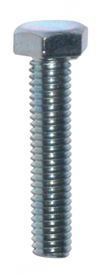 Vis à métaux tête 6 pans acier zingué filetage total ø 5 long. disponible abidjan cote d'ivoire.