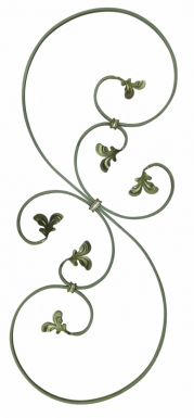 Volute forgée fer plat de 12x6 mm dimensions 340 x 870 mm. disponible abidjan cote d'ivoire.