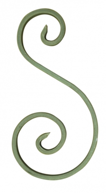Volute inégale " s " fer plat de 14x6 mm haut. disponible abidjan cote d'ivoire.