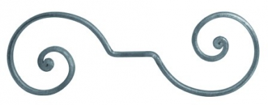 Volute à noyaux lisse fer plat de 14x6 mm h. disponible abidjan cote d'ivoire.