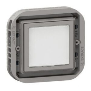 Voyant de balisage et de signalisation à leds étanche plexo ip55 puissance 0,2w ou 1w enjoliveur finition gris et blanc. disponible abidjan cote d'ivoire.