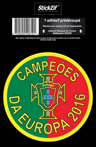 Adhesif pays croix du portugal campeões da europa 2016 x1