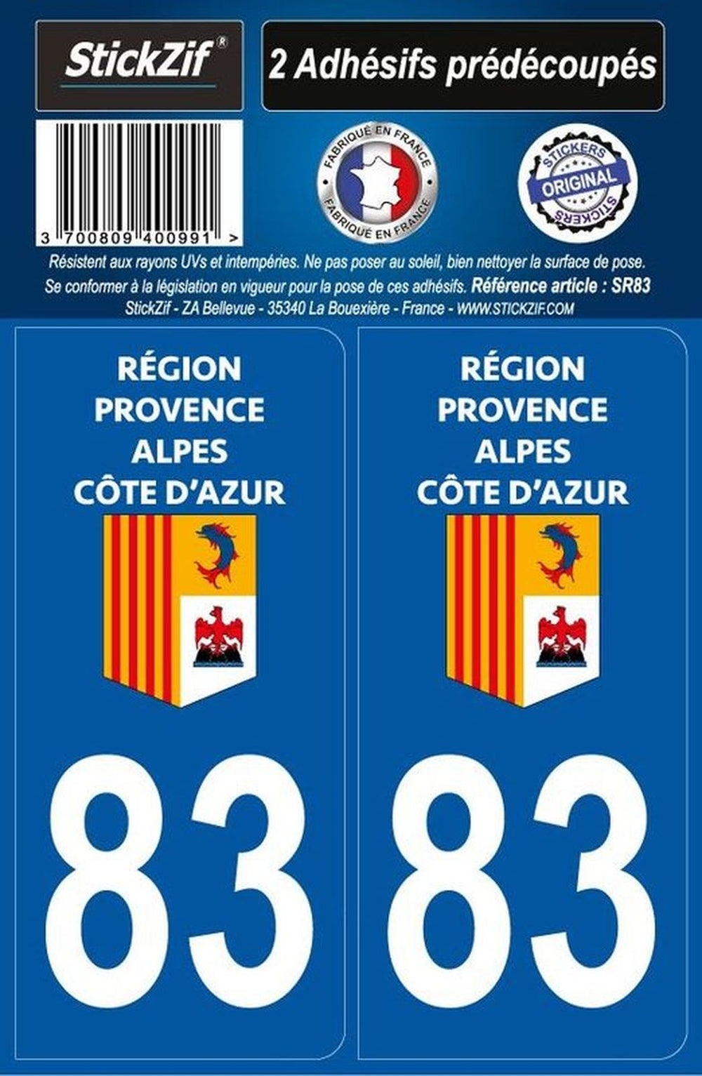 Adhesifs region departement 83 paca x2