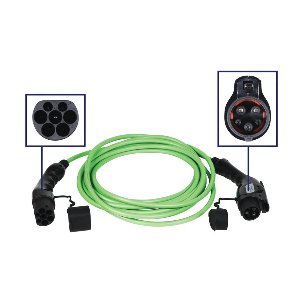 Cable charge vehicule electrique 32a monophase t1 >t2 a1p32at1 n°2 blaupunkt – Image 3