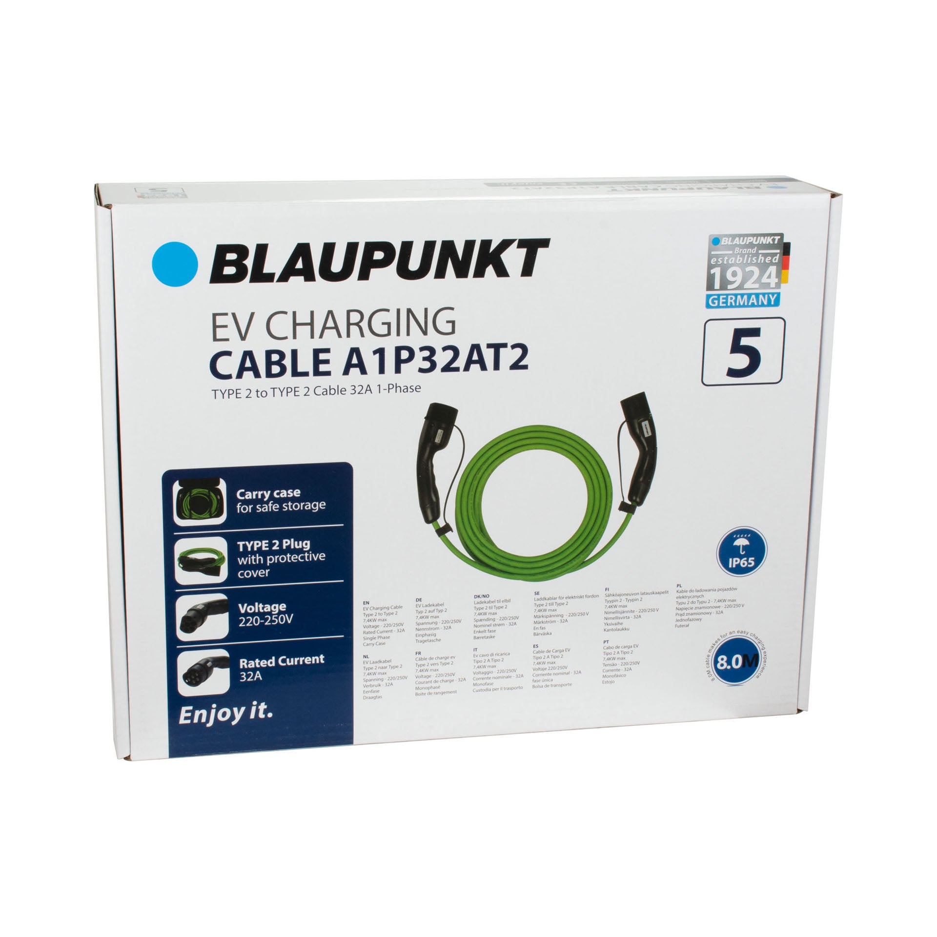 Cable charge vehicule electrique 32a monophase t2 >t2 a1p32at2 n°5 blaupunkt – Image 11