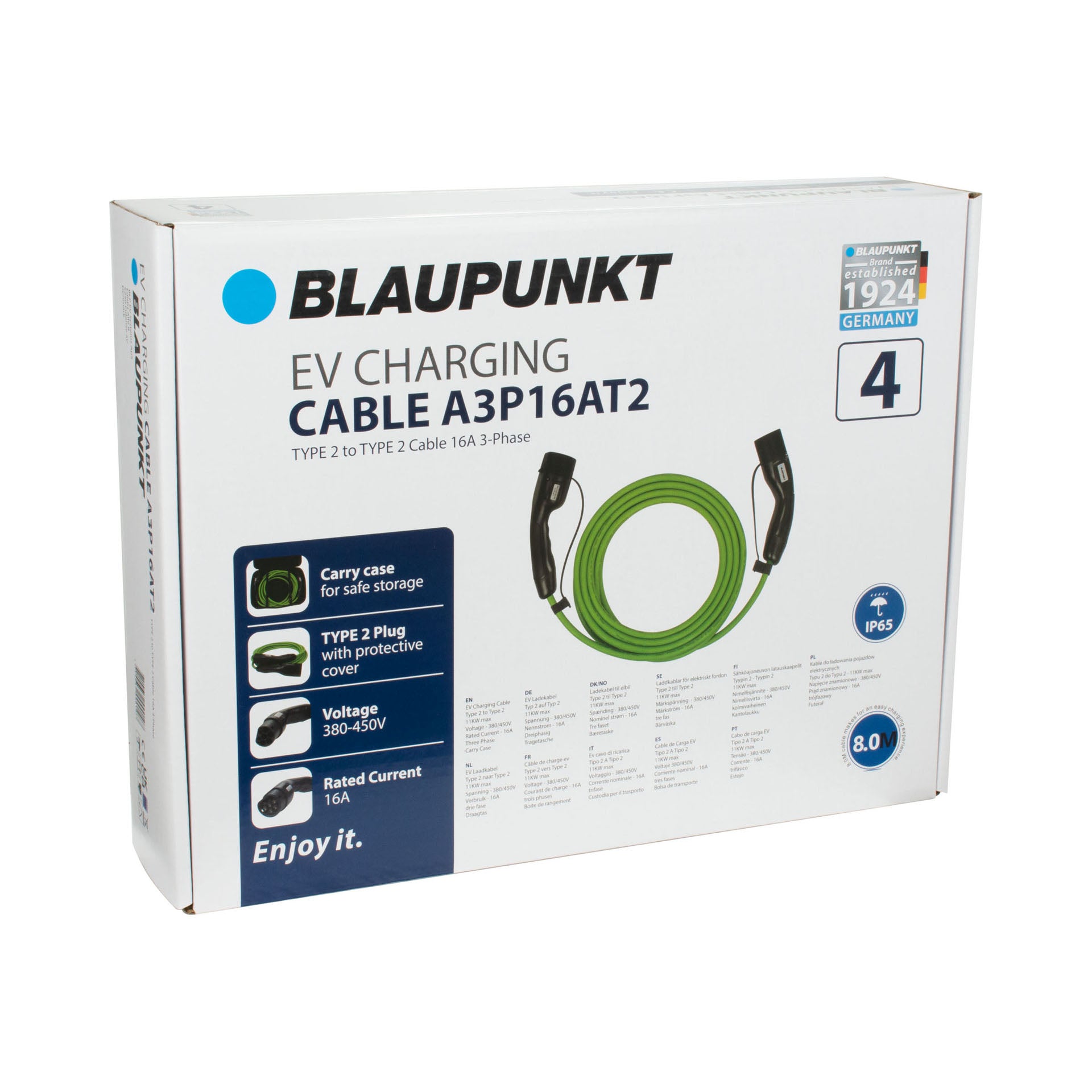 Cable charge vehicule electrique 16a triphase t2 >t2 a3p16at2 n°4 blaupunkt – Image 15