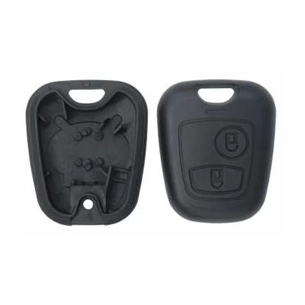 Coque cle adaptable pour peugeot 2 boutons cle plate blister – Image 2
