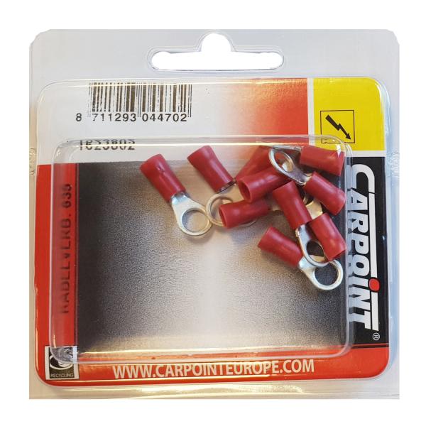Cosses 635 pour cables ø0.5 1.5mm rouge 10pcs – Image 2