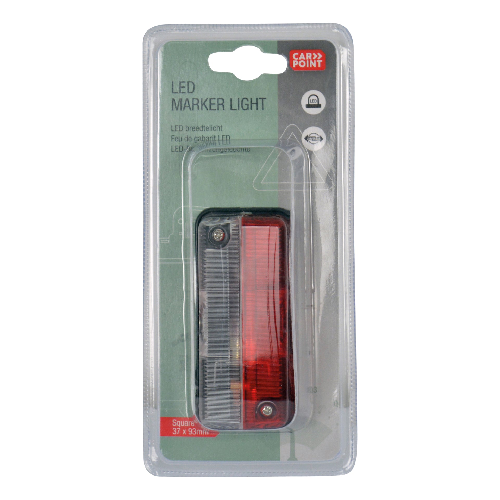 Feu de gabarit rectangulaire rouge/blanc 12v – Image 5