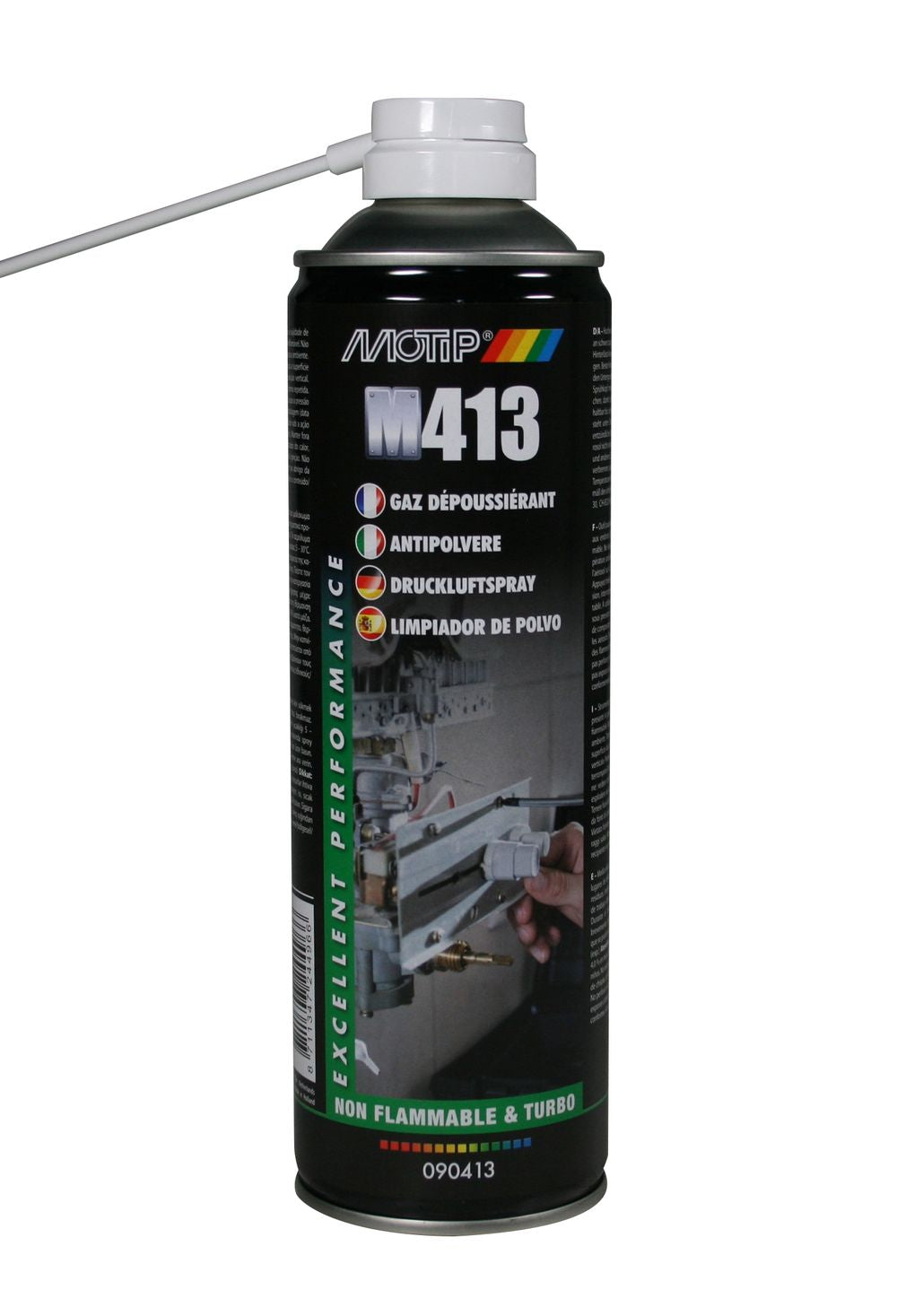 Gaz depoussierant tubo non inflamable aerosol 250ml motip