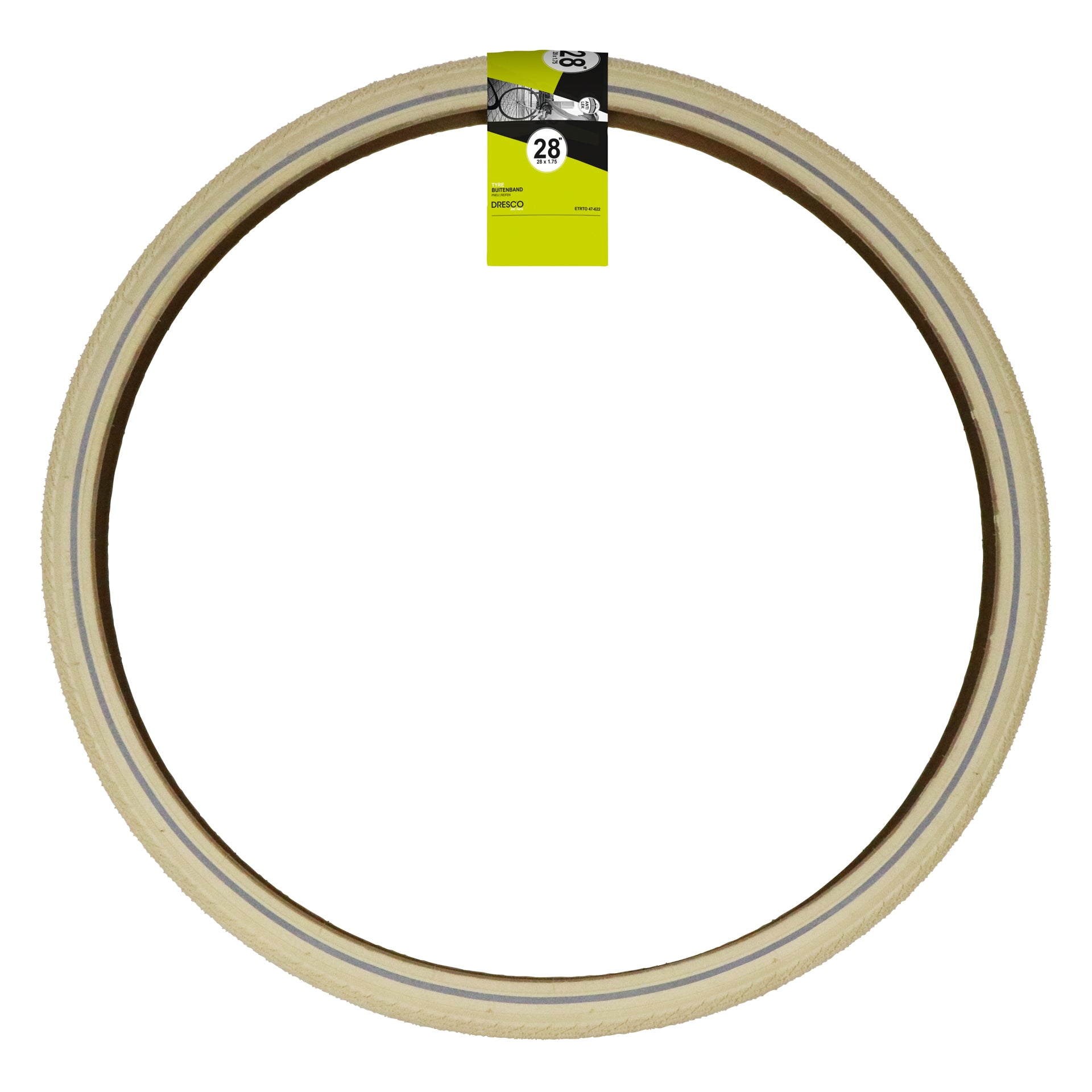 Pneu 28 x 1.75 (47 622) aps reflechissant creme dresco – Image 2