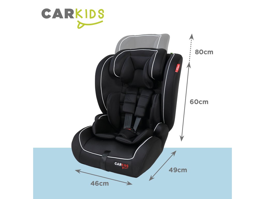 Siege enfant 76-150cm noir isize r129 car kids – Image 5