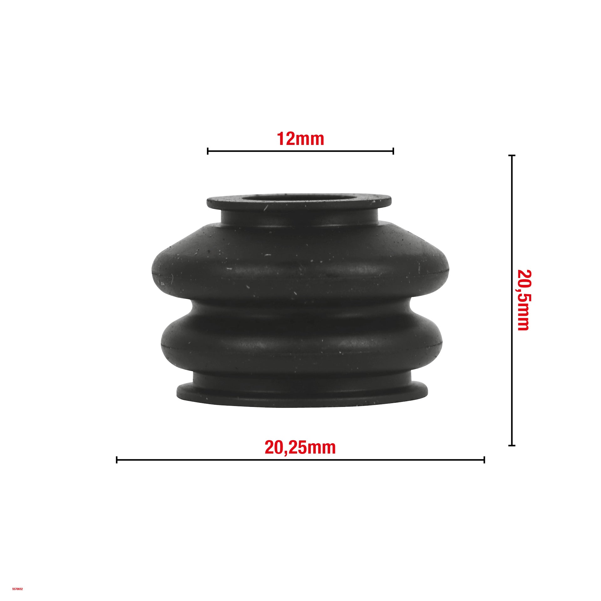 Soufflet de rotule 12x20,25x20,5mm g12 womi w652 – Image 2