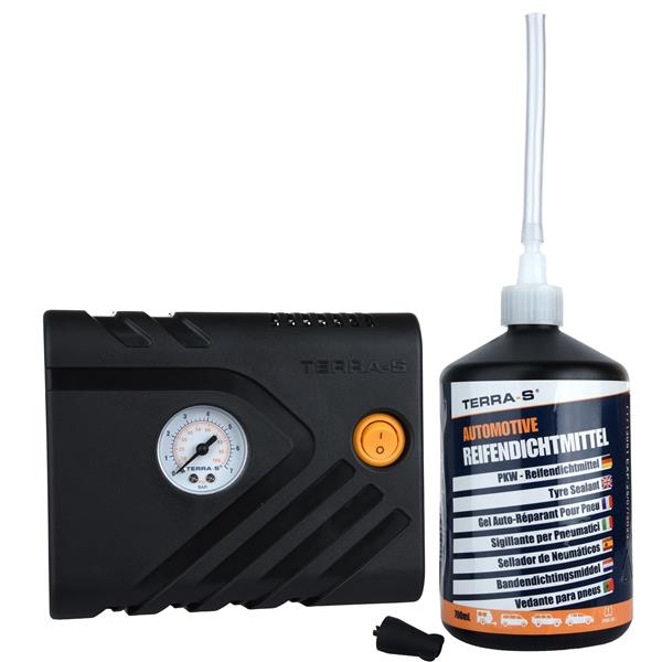 Kit anti-crevaison standard compresseur + bouteille souple 700ml terra s – Image 3