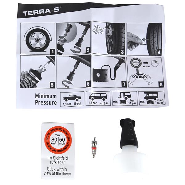 Kit anti-crevaison standard compresseur + bouteille souple 700ml terra s – Image 6